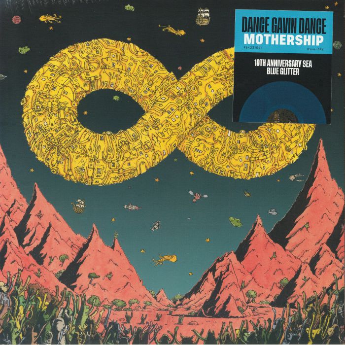 Mothership - 10th Anniversary Sea Blue Glitter Vinyl LP vinyl record cover
