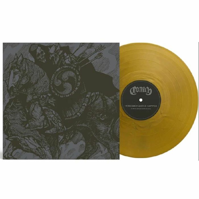 Horseback Battle Hammer - Limited Edition Gold Vinyl LP vinyl record cover
