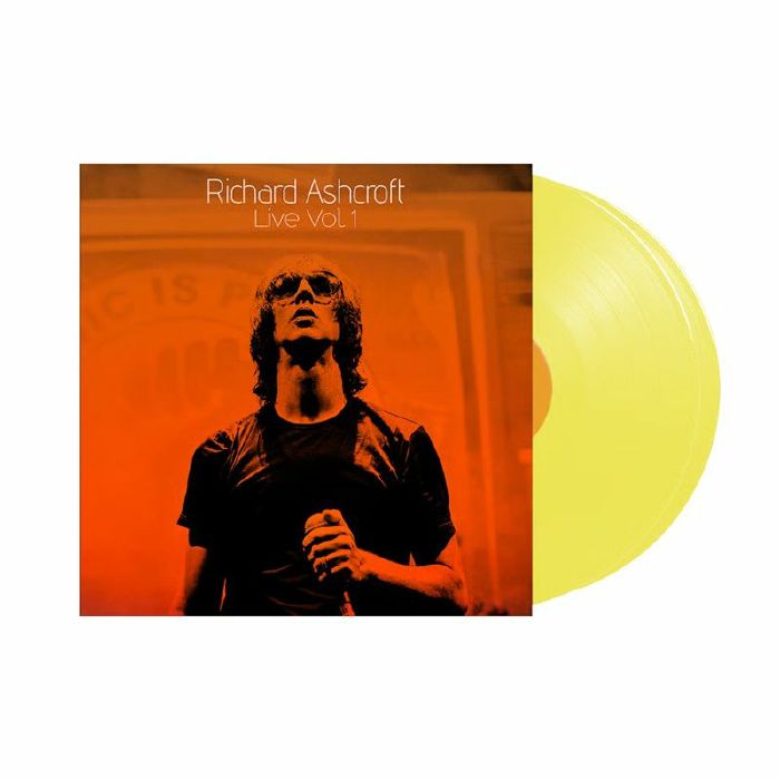 Richard Ashcroft Live Vol 1 - Sunshine Yellow Vinyl 2xLP vinyl record cover