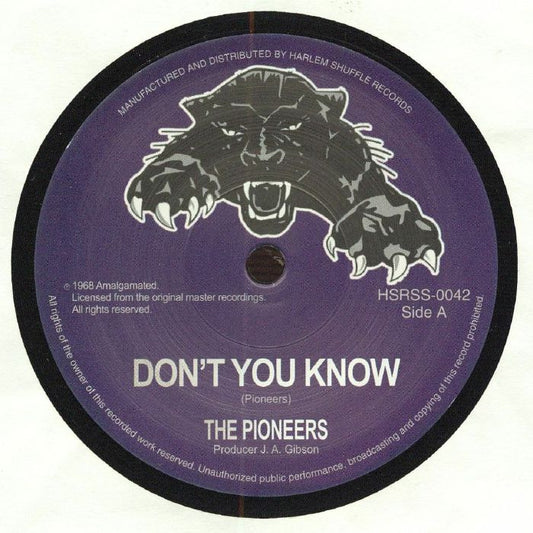 Don't You Know - Vinyl Single vinyl record cover