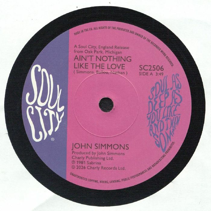 Ain't Nothing Like The Love - Vinyl Single vinyl record cover