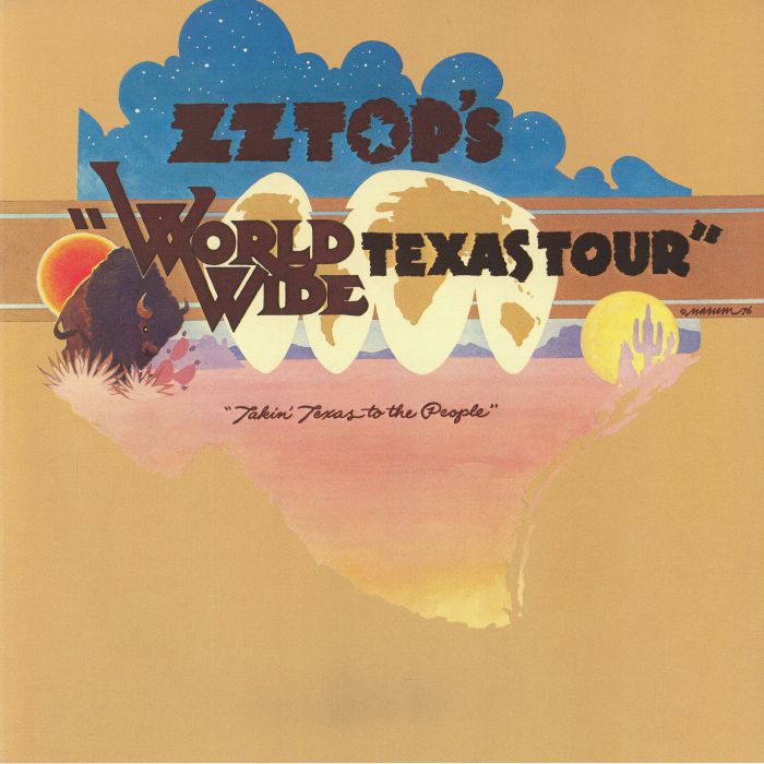 ZZ Top's World Wide Texas Tour: Takin' Texas To The People - Vinyl LP vinyl record cover
