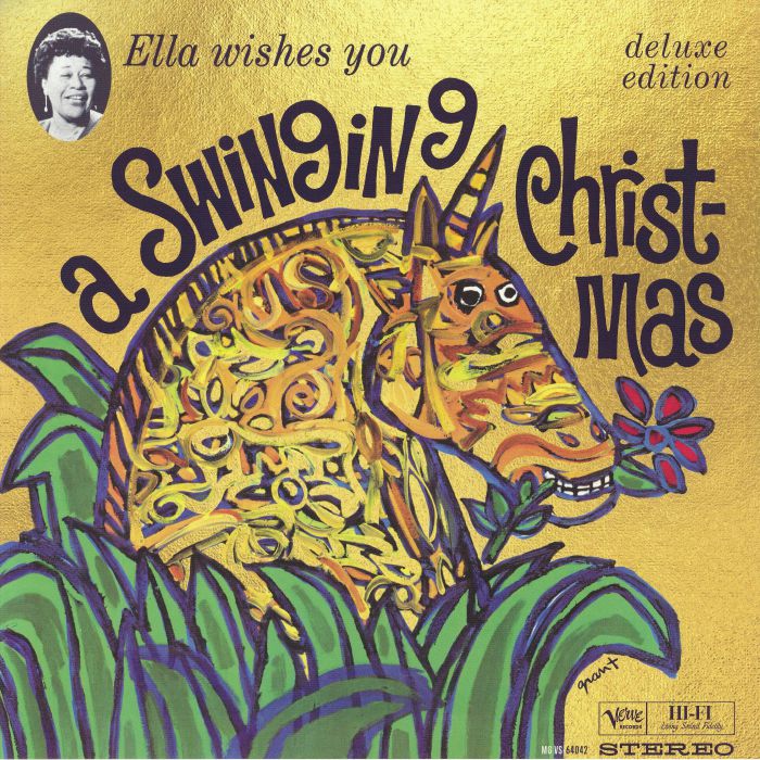 Ella Wishes You A Swinging Christmas - Deluxe Transparent Gold Vinyl 2xLP vinyl record cover