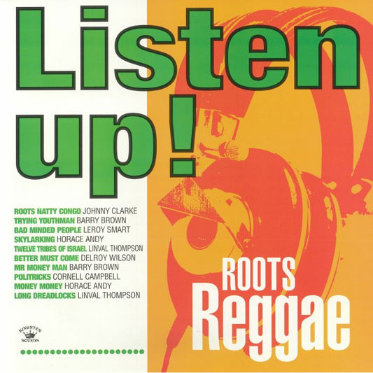 Listen Up! Roots Reggae - Clear Green Vinyl LP vinyl record cover