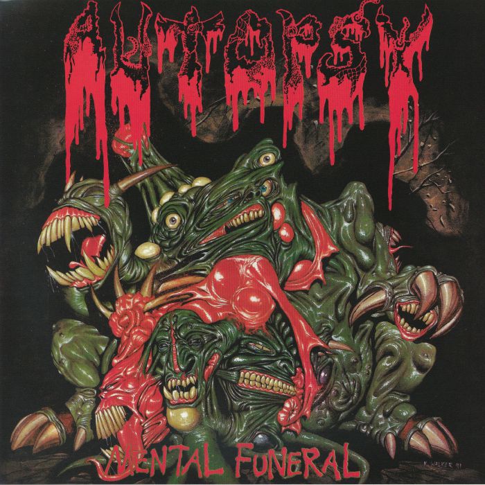 Mental Funeral - 35th Anniversary Red & Green Vinyl LP vinyl record cover