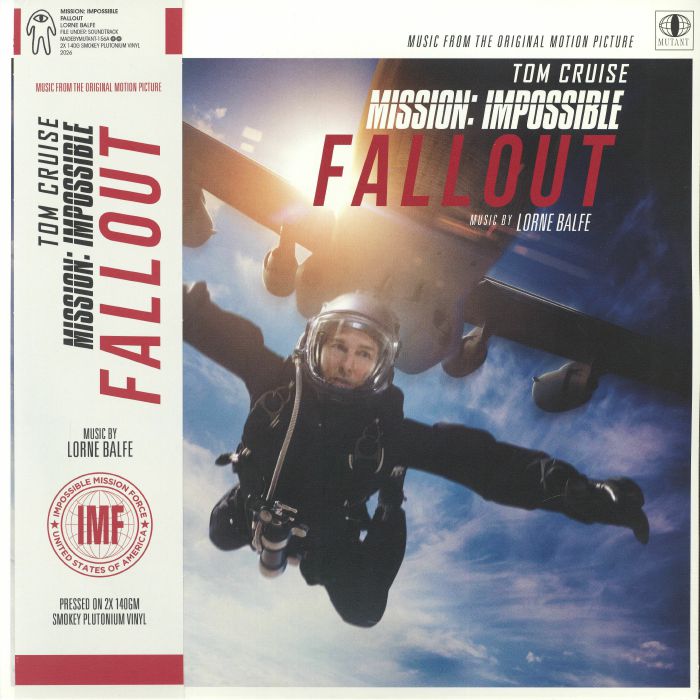 Mission Impossible: Fallout Soundtrack - Smoky Plutonium 2xLP vinyl record cover