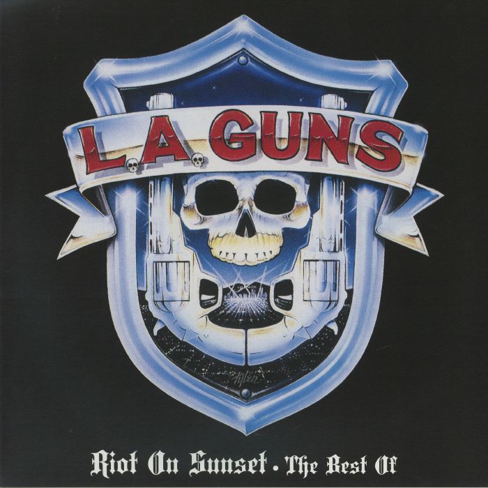 Riot On Sunset: The Best Of - Limited Edition Splatter Vinyl LP vinyl record cover