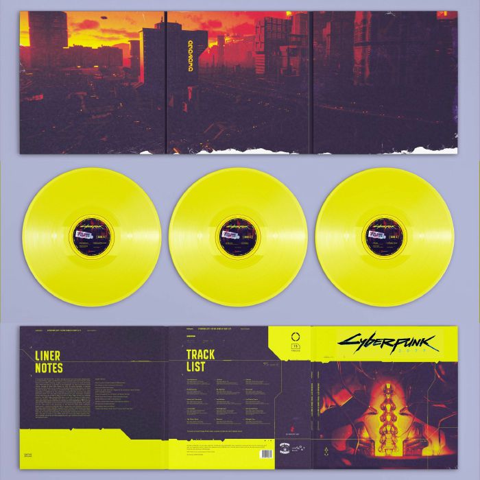 Cyberpunk 2077: Future Sound Of Night City - Yellow Vinyl 3xLP vinyl record cover