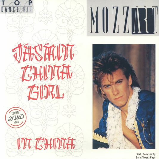 Jasmin China Girl - Limited Edition Red & White Splatter Vinyl Single vinyl record cover