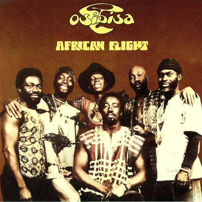 African Flight - Yellow & Black Marbled Vinyl LP vinyl record cover