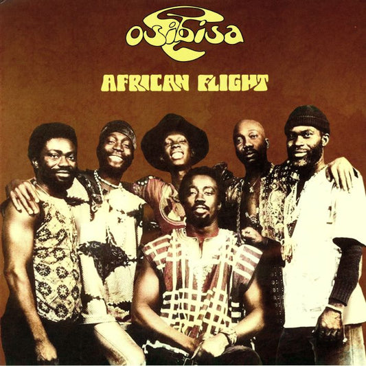 African Flight - Yellow & Black Marbled Vinyl LP vinyl record cover