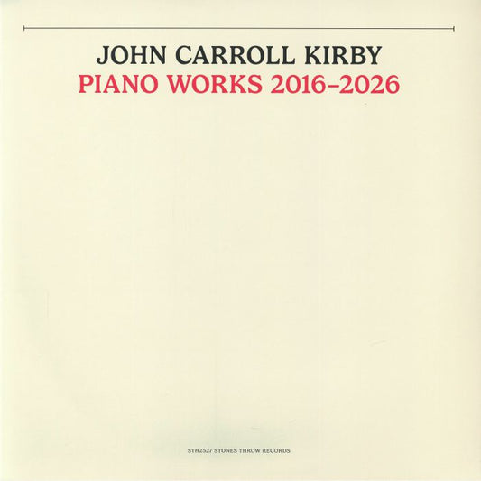 Piano Works 2016-2026 - Vinyl LP vinyl record cover