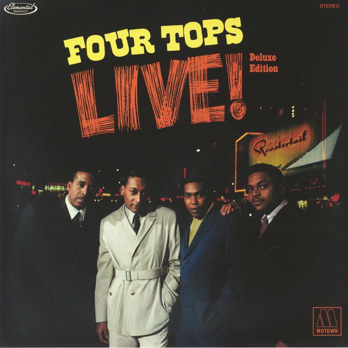 Four Tops Live! Complete Performance - Deluxe Edition 2xLP vinyl record cover