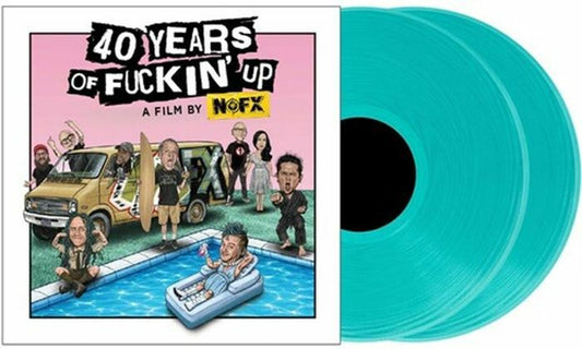 40 Years Of Fuckin' Up: Soundtrack + Score - Blue Vinyl 2xLP vinyl record cover