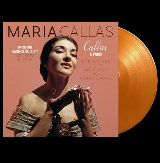 Callas A Paris - Limited Edition Orange Vinyl LP vinyl record cover