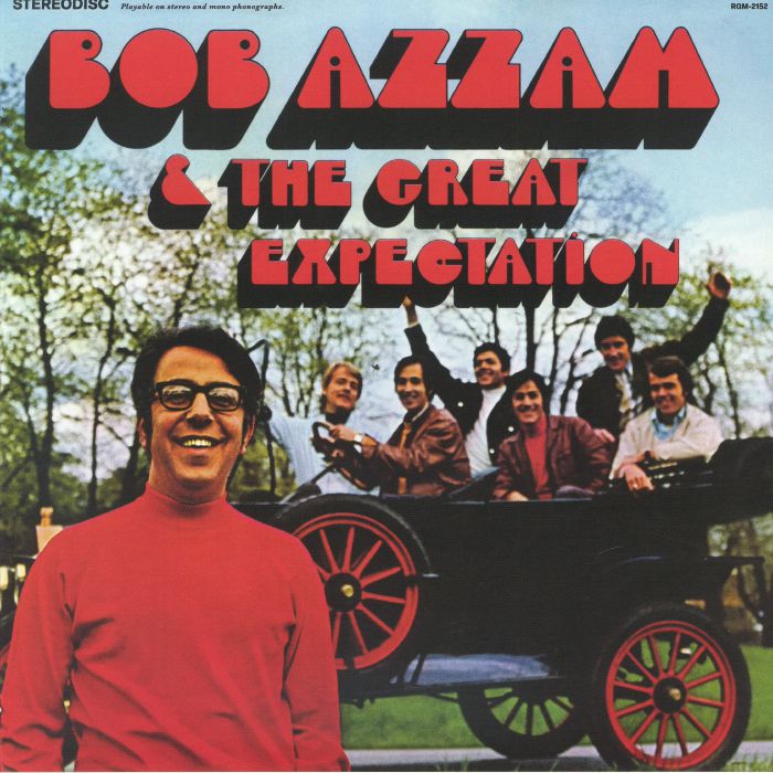 Bob Azzam & The Great Expectation - Remastered Fire Orange Vinyl LP vinyl record cover