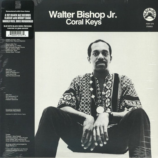 Coral Keys - Remastered Blue & Black Swirl Vinyl LP vinyl record cover