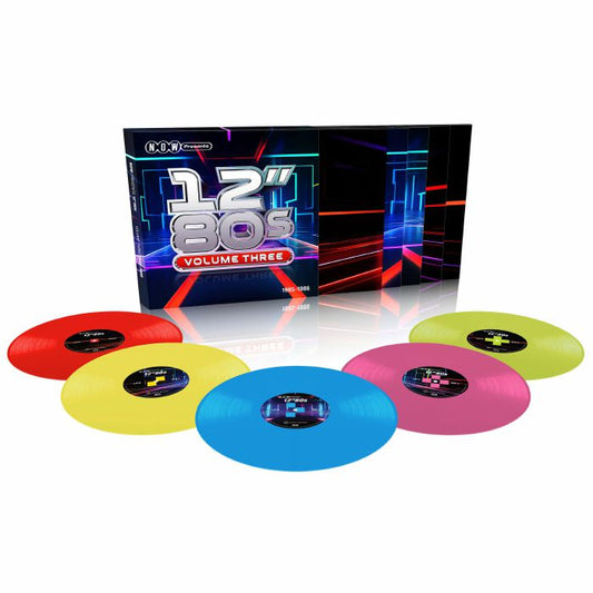 Now Presents 12" 80s: Volume Three 1985-1986 - Limited Edition Coloured 5xLP Box Set vinyl record cover
