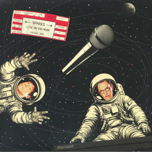 Sparks Live On The Moon - Limited Edition Silver Marbled 2xLP vinyl record cover