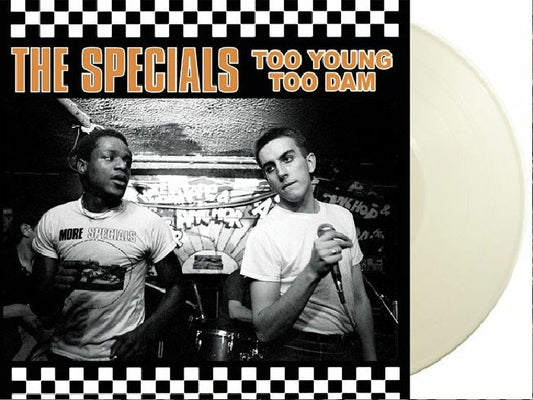 Too Young To Dam: Live At The Paradiso 1980 - Limited Edition White Vinyl LP vinyl record cover