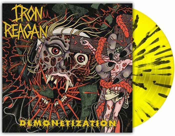 Demonetization - Limited Edition Yellow & Black Splatter Vinyl EP vinyl record cover