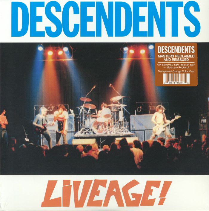 Liveage! - Translucent Orange Vinyl LP vinyl record cover