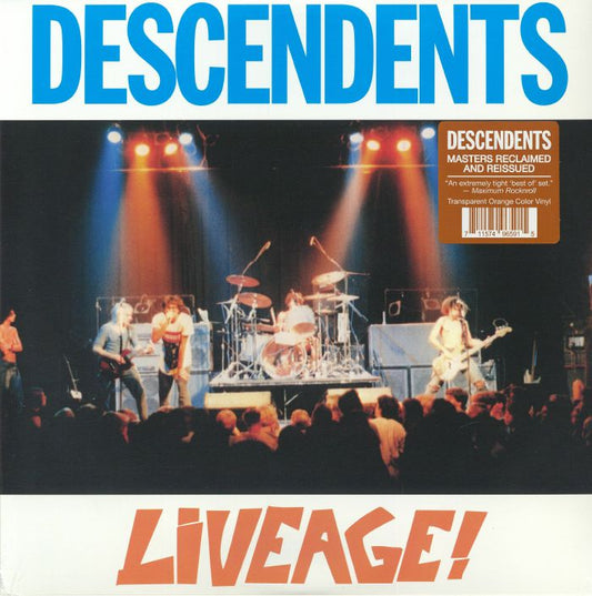 Liveage! - Translucent Orange Vinyl LP vinyl record cover