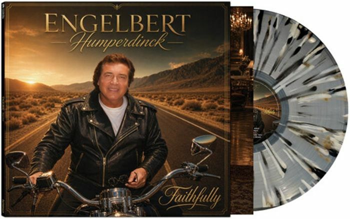 Faithfully - Limited Edition Gold Black White Clear Splatter Vinyl LP vinyl record cover