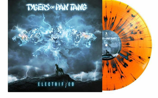 Electrifyed - Orange & Blue Splatter Vinyl LP vinyl record cover