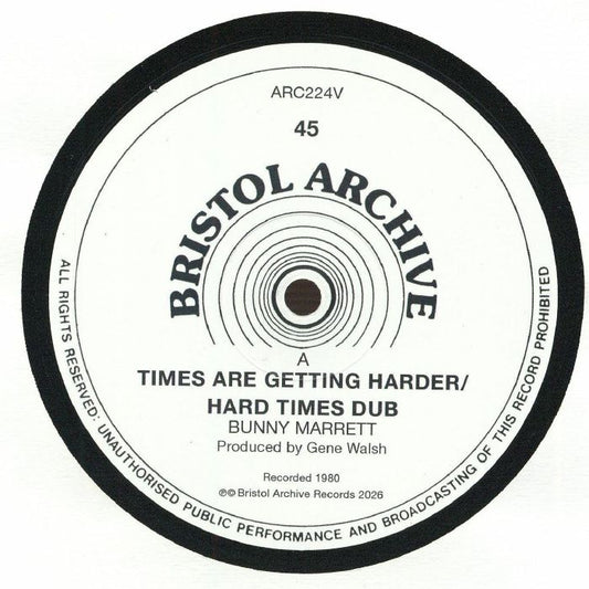 Times Are Getting Harder / Hard Times Dub - Vinyl EP vinyl record cover