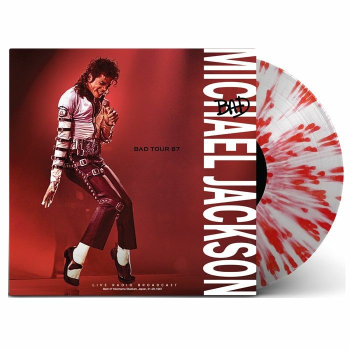 Bad Tour 87 - Red Splattered Vinyl LP vinyl record cover