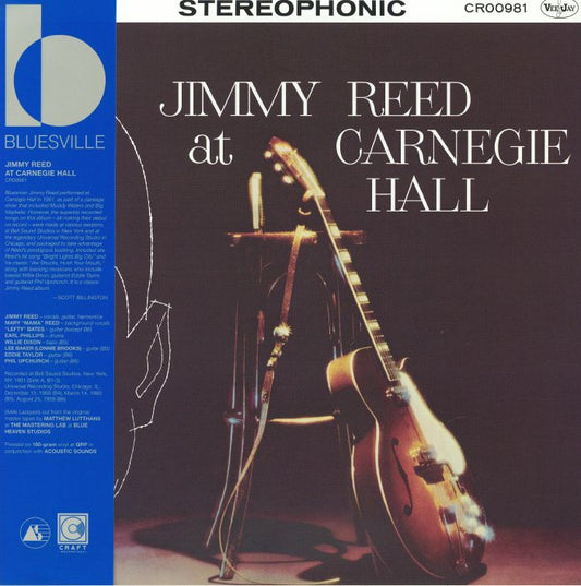Jimmy Reed At Carnegie Hall - 180g Vinyl LP vinyl record cover