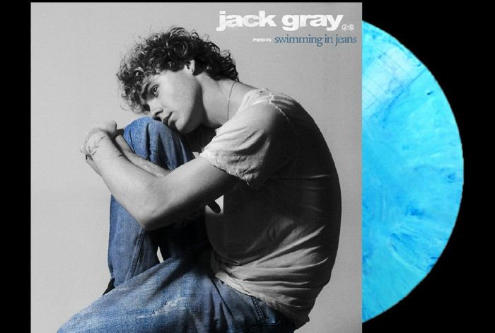 Swimming In Jeans - Limited Edition Wavy Blue Vinyl LP vinyl record cover