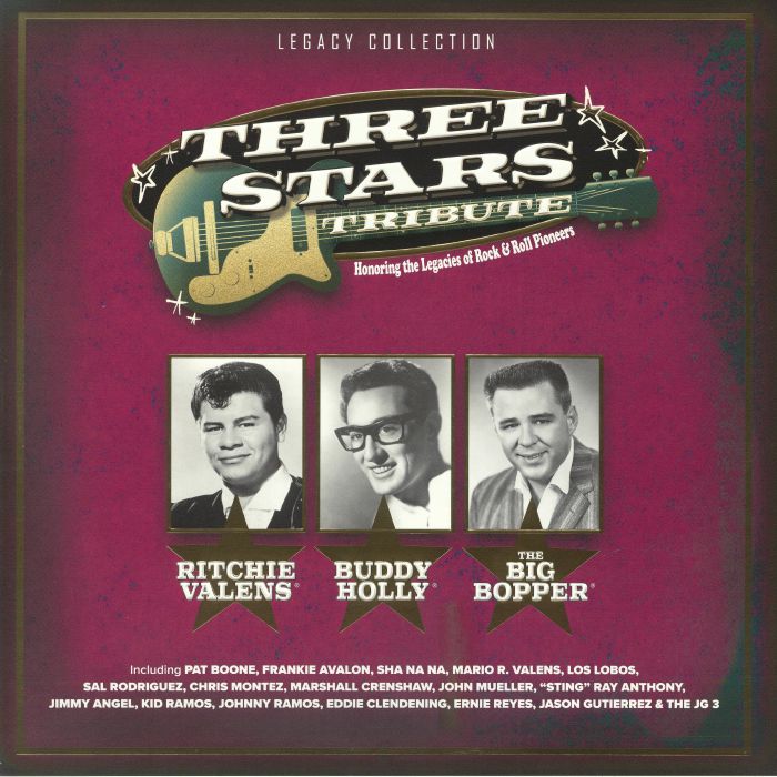 Three Stars Tribute - Clear Black Vinyl 2xLP vinyl record cover