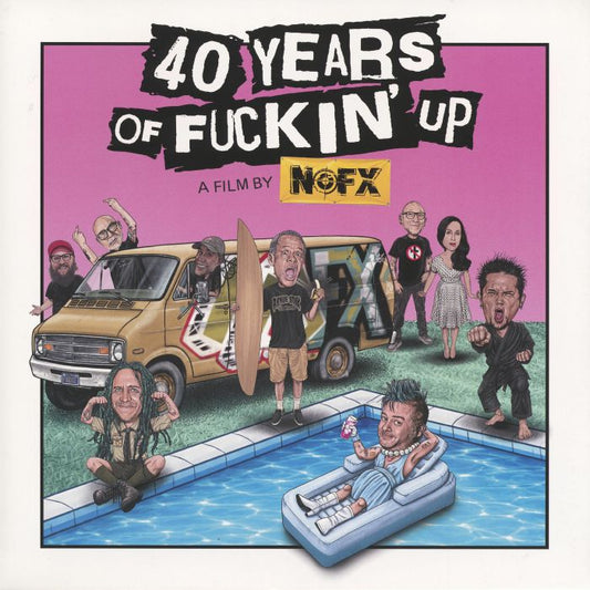 40 Years Of Fuckin' Up (Soundtrack) - Green & Yellow Vinyl LP vinyl record cover