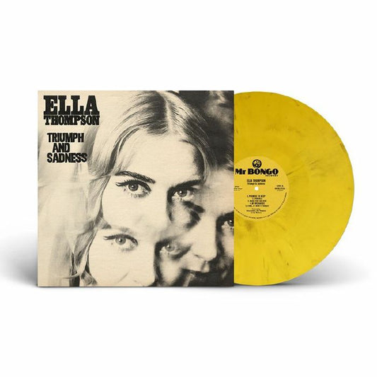Triumph & Sadness - Yellow & Black Marbled Vinyl LP vinyl record cover