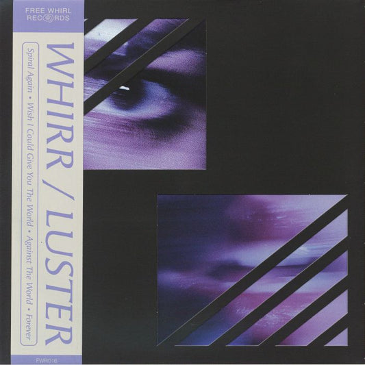 Whirr & Luster - Black Ice & Blue Splatter Vinyl EP vinyl record cover