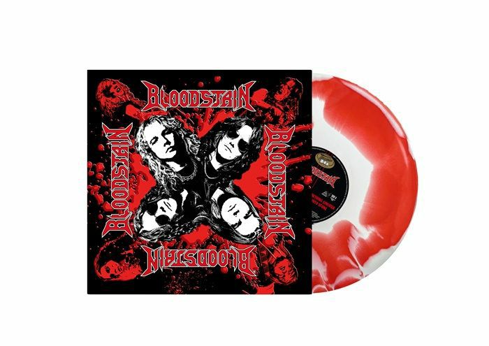 Bloodstain - Red & White Vinyl LP vinyl record cover