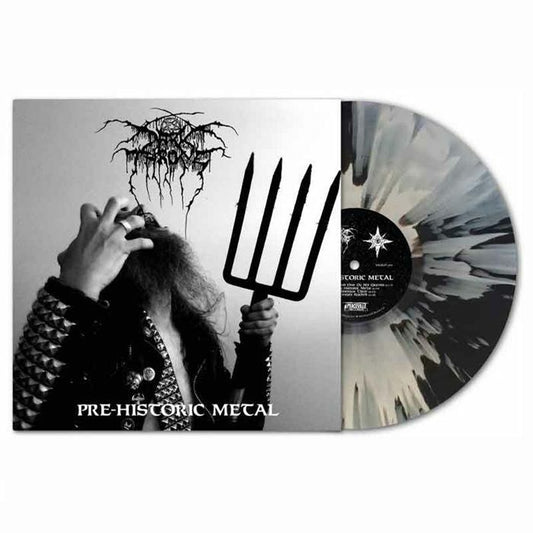 Pre-Historic Metal - Black & White Splatter Vinyl LP vinyl record cover