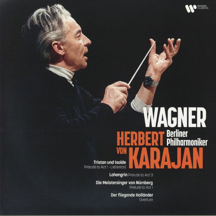 Karajan Conducts Wagner - Yellow Vinyl LP vinyl record cover