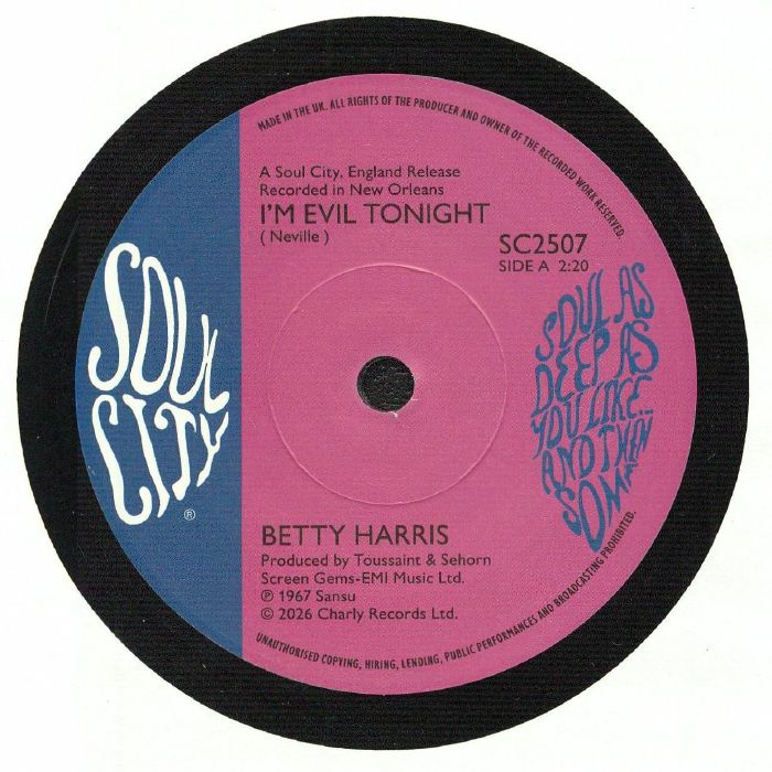 I'm Evil Tonight - Vinyl Single vinyl record cover