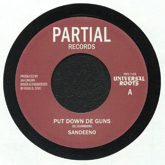 Put Down De Guns - Vinyl Single vinyl record cover