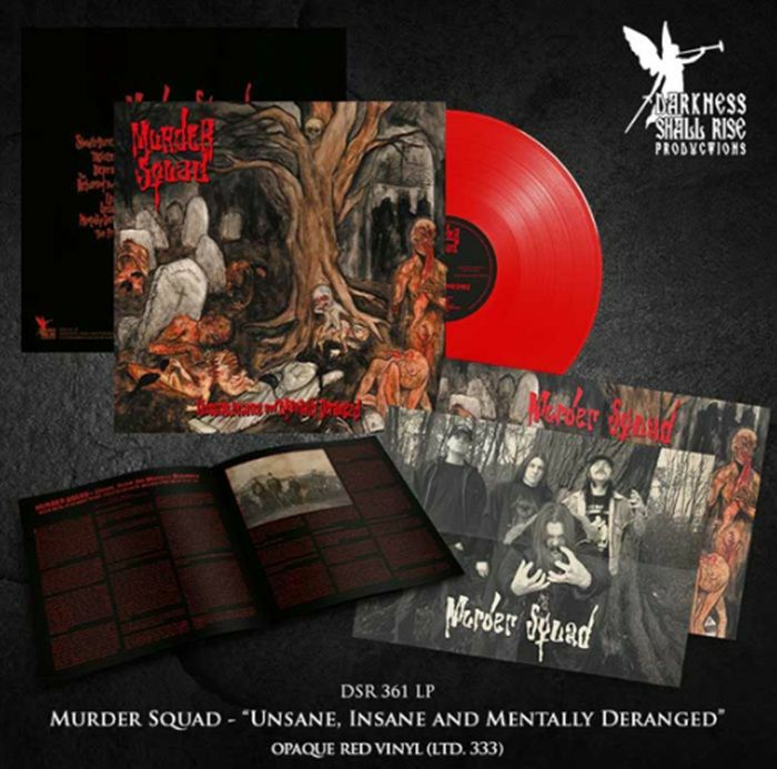 Unsane Insane & Mentally Deranged - Limited Edition Red Vinyl LP vinyl record cover