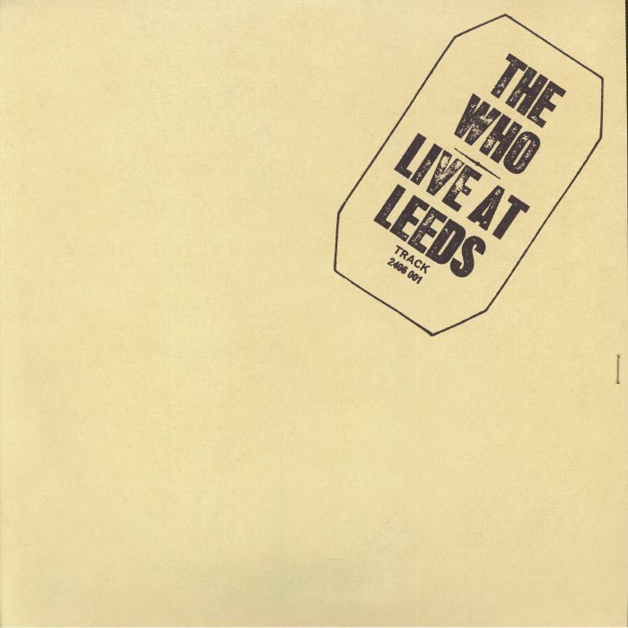 Live At Leeds - Limited Edition Remastered 2xLP vinyl record cover