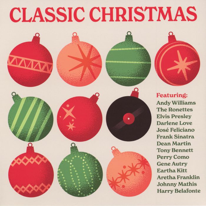 Classic Christmas - Vintage Ornamental Red Vinyl LP vinyl record cover
