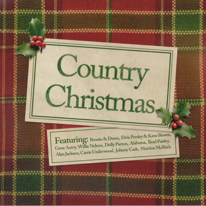 Country Christmas - Christmas Tree Green Vinyl LP vinyl record cover