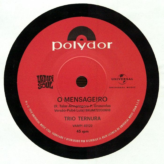 O Mensageiro - Vinyl Single vinyl record cover