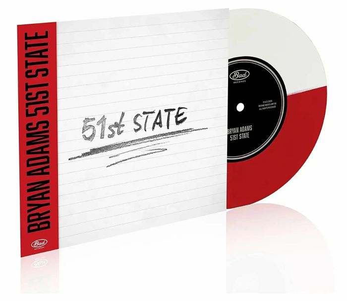 51st State - Red & White Split Vinyl Single vinyl record cover