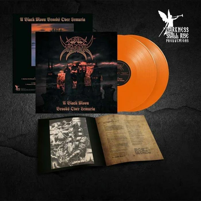 A Black Moon Broods Over Lemuria - Limited Edition Orange Vinyl 2xLP vinyl record cover