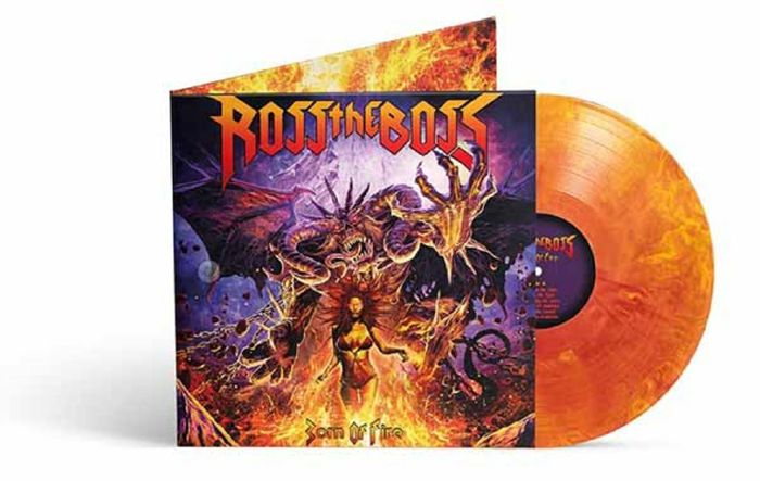 Born Of Fire - Yellow, Red & White Marbled Vinyl LP vinyl record cover